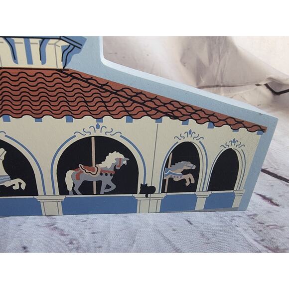 Cat’s Meow Flying Horses Carousal, San Diego California 1997 Wood Collectable - Picture 2 of 6